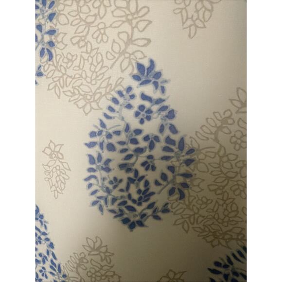 Belle by Kim Gravel Find Your Fire Boho Chic Blouse White And Blue Size Medium - Picture 3 of 8